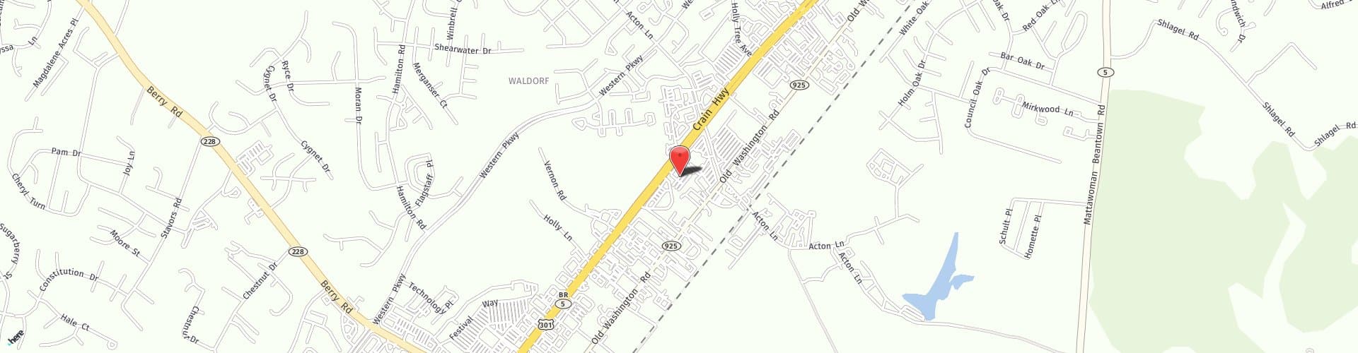 Location Map: 2670 Crain Highway Waldorf, MD 20601
